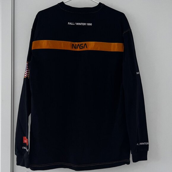 Heron Preston NASA Black Long Sleeve Tee Fall/Winter 1990 – Streetwear - Picture 2 of 6